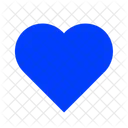 Corazon Azul Amor Corazon Icono