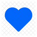 Corazon Azul Amor Corazon Icono