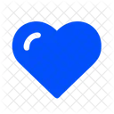 Corazon Azul Amor Corazon Icono