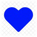 Corazon Azul Amor Corazon Icono