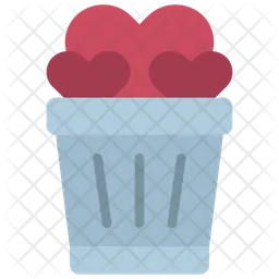 Contenedor de corazon  Icon