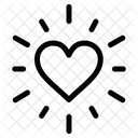 Corazón brillante  Icon