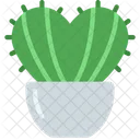 Planta de cactus corazón  Icono