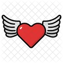 Corazon Con Alas Amor San Valentin Icon