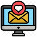 Correo electrónico del corazón  Icono