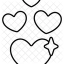 Corazon Cuatro Amor San Valentin Icon