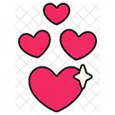 Corazon Cuatro Amor San Valentin Icon