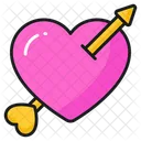 Flecha Corazon Romance Icono