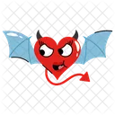 Corazon De Diablo San Valentin Romance Icon