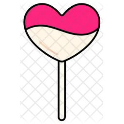 Corazon de caramelo  Icono