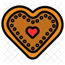 Corazon De Pan De Jengibre Pan De Jengibre Galleta Icon