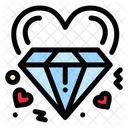 Corazón de diamante  Icono