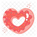 Rosquilla de corazon  Icono