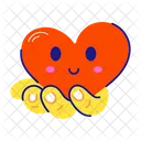 Emoticon De Corazon Corazon Lindo Emoji De Corazon Icono