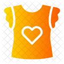 Corazón en la camiseta  Icono