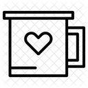 Corazón en vidrio  Icono