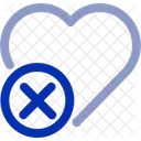 Corazon Equivocado Error Roto Icono