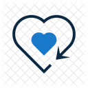 Actualizar Recargar Forma De Corazon Icon