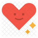 Corazon Sonrisa Impresion Icono