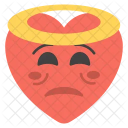 Corazón inocente Emoji Icono