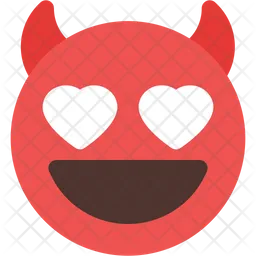 Corazón ojos diablo Emoji Icono