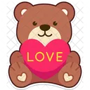 Oso corazon  Icon