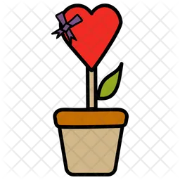 Planta del corazon  Icono