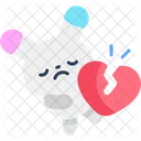 Corazon Roto Kawaii Conejito Icon