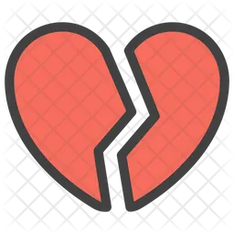 Corazón roto Emoji Icono