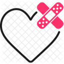 Corazon Roto Desamor Amor Icono