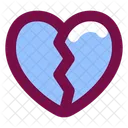 Corazon Amor Roto Icono