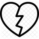Corazon Roto Angustia Vinculo Icono