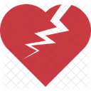 Corazon Roto Ruptura Desamor Icono