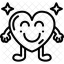 Corazón sonrojado  Icono