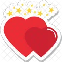 Corazones Amor Romance Icono