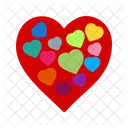 Corazones Corazon Amor Icono