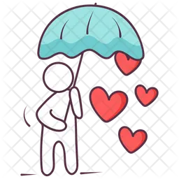 Corazones cayendo  Icono
