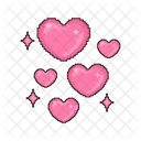 Corazones Amor Corazon Icon