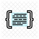 Codigo Corchetes Letras Icono