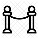 Corde de barrière  Icône