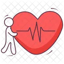 Bouee De Sauvetage Battement De Coeur Impulsions Icône