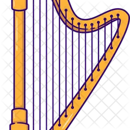 Corde de harpe  Icône