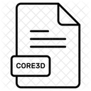 Core 3 D File Format Icon