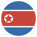 Corea Del Norte Icono