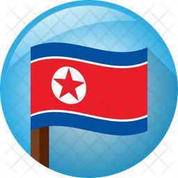 Corea del Norte Flag Icono