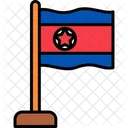 Corea Del Norte Comunismo Bandera Coreana Icon