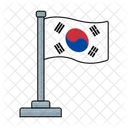 Corea Del Sur Pais Bandera Symbol