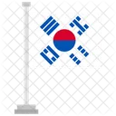 Corea Del Sur Pais Nacional Icono