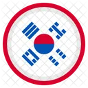 Corea Del Sur Pais Nacional Icono