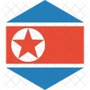 Coreia Norte Bandeira Ícone